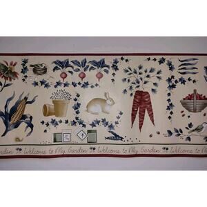 Imperial Wallcovering Pre-pasted Decorative Wall Border Animals Garden - 5 yds